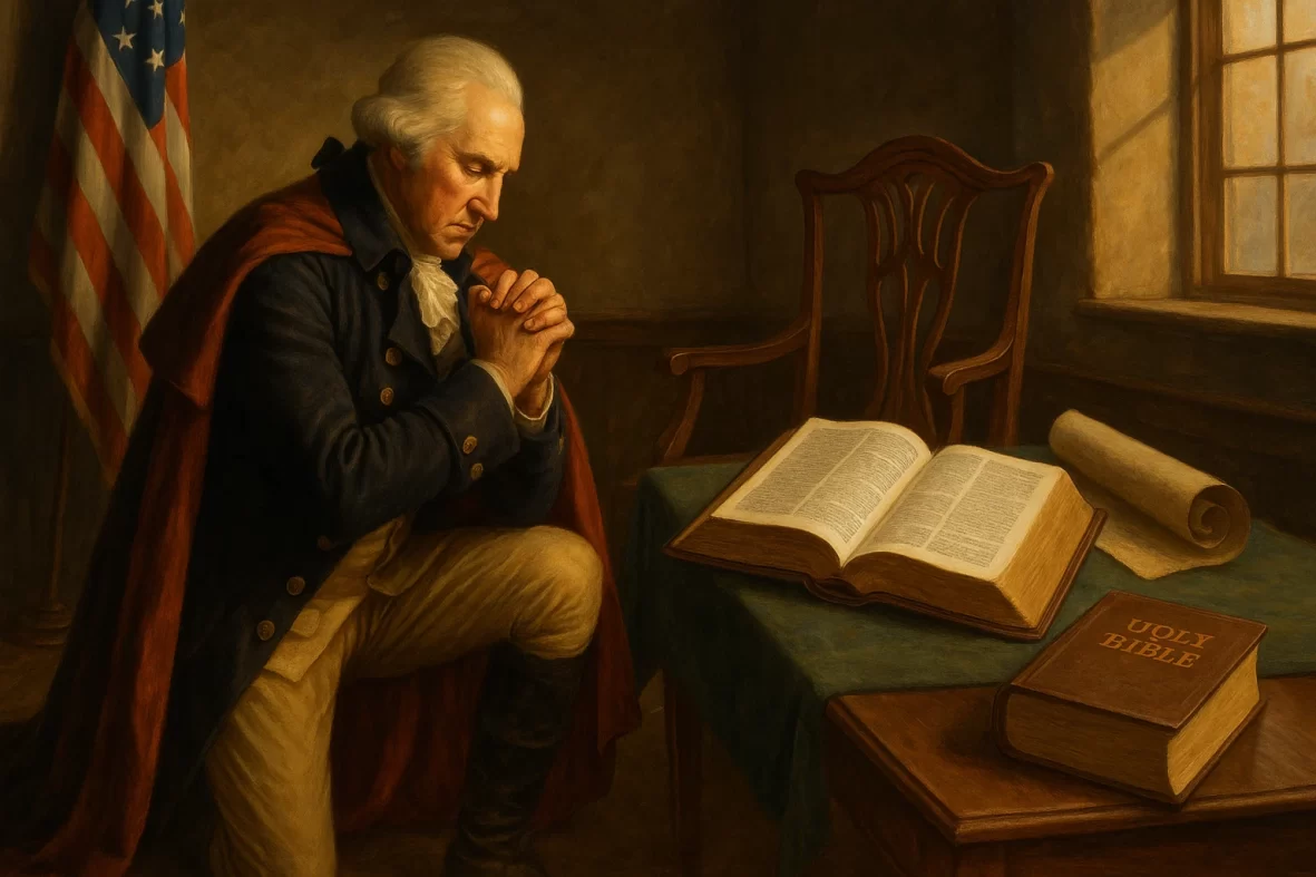 Explore how America’s Founding Fathers, despite flaws, rooted political ideals in biblical truth and divine providence.