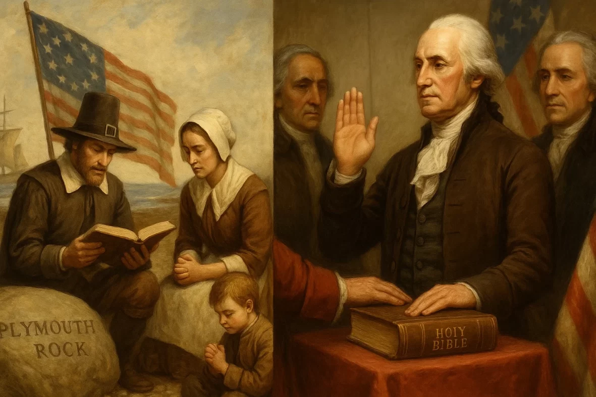 Discover how Scripture shaped America’s earliest civil life, guiding the Pilgrims, Founders, and early education in this vivid exploration of civic theology.