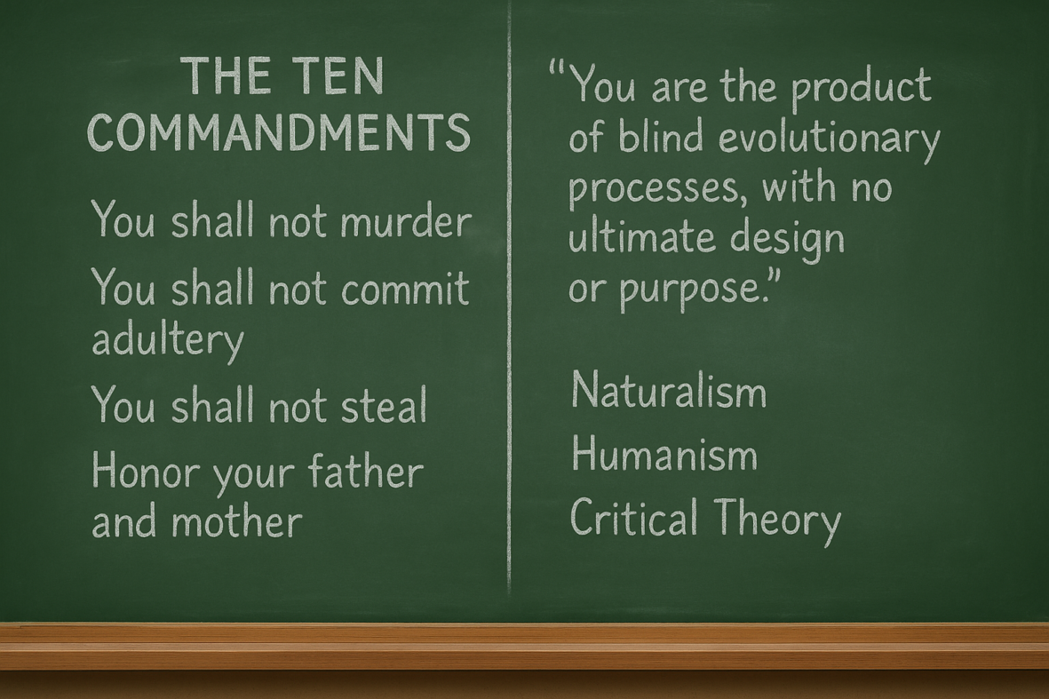 Is banning the Ten Commandments from schools true neutrality—or is secularism the new state religion? Explore the history, law, and worldview clash.