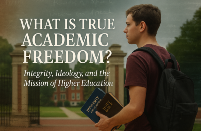 What is true academic freedom—and how is it distorted by modern ideologies like Critical Theory? This article offers a biblical, cultural, and constitutional framework for understanding the tensions between professors, institutions, students, and society.