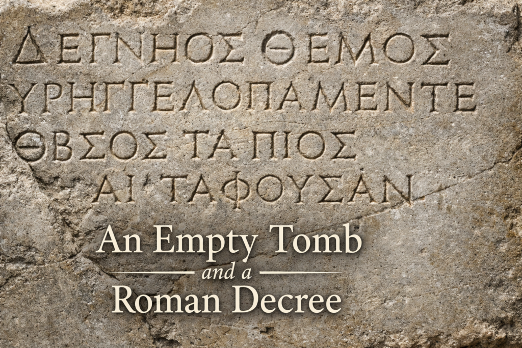An Empty Tomb and a Roman Decree: The Nazareth Inscription Explained